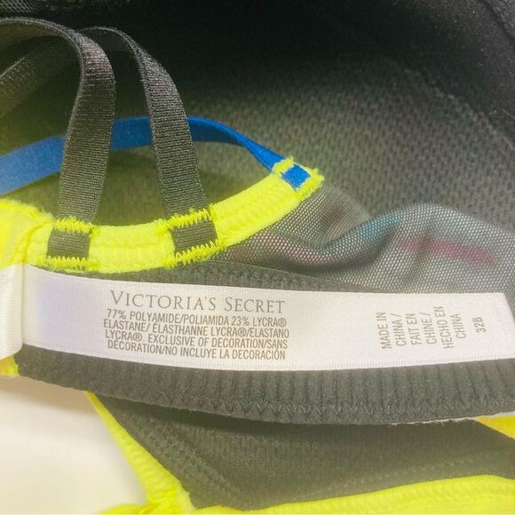 Victoria's‎ Secret VSX Angel Sport Bra Size 32B Colorful Strappy Memory Fit NEW - Picture 10 of 11